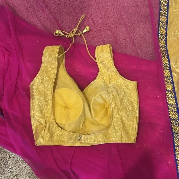 saree sari blouse included - Picture 4 of 4